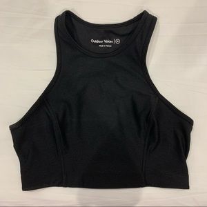 Outdoor Voices Athena Crop Top Black